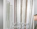 Gold Beaded Trellis Poles | Petals n Buds Bear Mountain Florist Rent