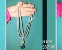 Pale Emerald Green Crystal Necklace