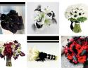 Black and White Bouquets